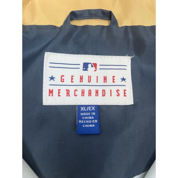 Vintage Milwaukee Brewers Windbreaker Mens XL MLB Baseball Team Jacket Logo Y2K - Picture 7 of 7